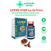 Viên uống bổ gan LIVER VISP thải độc gan, mát gan, hạ men gan, tăng cường chức năng gan