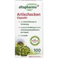 Viên uống bổ gan mật altapharma Artischocken Kapseln, mát gan, thải độc, hỗ trợ tiêu hóa, 100 viên