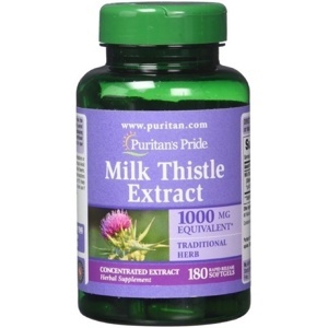 Viên uống bổ gan Milk Thistle Extract Puritan’s Pride - 1000mg, 180 viên