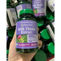 Viên uống bổ gan Milk Thistle 1000mg Puritan Pride 180 viên của Mỹ