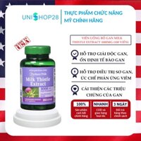 Viên Uống Bổ Gan Milk Thistle Extract 1000mg, Hỗ Trợ Thải Độc Làm Mát Gan Unishop28 (180 Viên)
