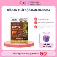 Viên uống bổ gan Thải độc Gan, Sáng da GNM Natural Milk Thistle, hộp 30 viên [ chuẩn Hàn] mẫu mới