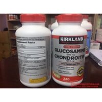 Viên uống bổ khớp Kirkland Glucosamine 1500mg & chondroitin 1200mg 220