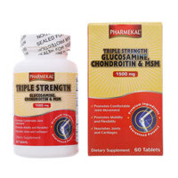 Viên uống bổ khớp Pharmekal Triple Strength Glucosamine Chondroitin MSM 1500mg 60 viên