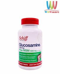 Viên uống bổ khớp Schiff Glucosamine 1500mg, MSM và Hyaluronic Acid 150 viên