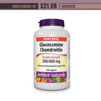 Viên Uống Bổ Khớp Webber Naturals Glucosamine Chondroitin Double Strength 140-300 Viên