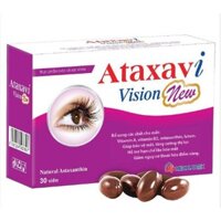 Viên uống bổ mắt Ataxavi Vision New, Bổ sung Vitamin A, Dầu cá (Omega3, EPA, DHA)