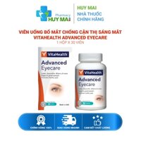 Viên uống bổ mắt chống cận thị sáng mắt VitaHealth Advanced Eyecare Hộp 30 viên