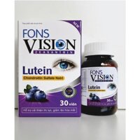 Viên uống bổ mắt Fons Vision - hộp 30 viên giảm mờ mắt, khô mắt, nhức mỏi mắt cho mắt sáng, cải thiện thị lực