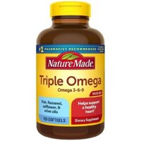 Viên Uống Bổ Mắt Hỗ Trợ Tim Mạch Nature Made Triple Omega 369, 150 Viên