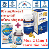 Viên uống bổ mắt hỗ trợ tim mạch dầu cá hồi Omega 3 Lachsoil Sanct Bernhard Đức Hộp 60 viên TTG14