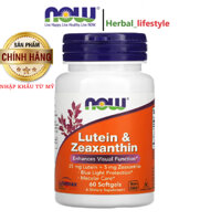 Viên uống bổ mắt, Lutein & Zeaxanthin, NOW Foods, 60 Viên