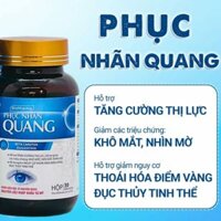 Viên Uống Bổ Mắt Phục Nhãn Quang Dứt Điểm Nhức Mỏi Mắt Giúp Đôi Mắt Sáng Khỏe