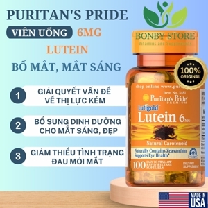 Viên uống bổ mắt Puritan's Pride Lutigold Lutein 6mg 100 viên