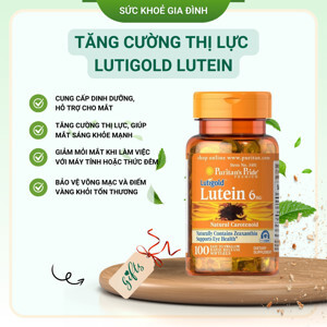 Viên uống bổ mắt Puritan's Pride Lutigold Lutein 6mg 100 viên