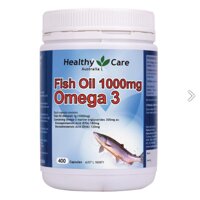 Viên Uống Bổ Mắt, Tim Mạch và Bổ Não-Healthy Care Fish Oil 1000mg Omega 3 400 Capsules