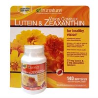 Viên uống bổ mắt Trunature Lutein & Zeaxanthin Vision Complex Tunature 140 Viên của Mỹ