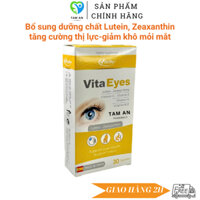 Viên Uống Bổ Mắt Vita Eyes, Lutein Zeaxanthin Tăng Cường Thị Lực Giúp Sáng Mắt-Hỗ Trợ Giảm Khô Mắt, Mỏi Mắt Nhìn Mờ