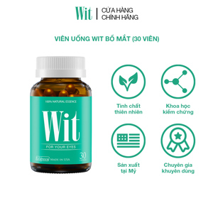 Viên uống bổ mắt wit lọ 30 viên - bổ sung các dưỡng chất
