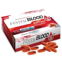 Viên uống bổ máu Fevital Blood - Bổ sung sắt và vitamin, giảm thiếu máu- Hộp 30 viên