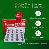 Viên uống bổ máu Hemo Feron Hộp 60 viên bổ sung sắt cho cơ thể