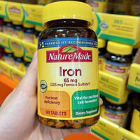 Viên uống bổ máu Nature Made Iron 65mg -365 viên
