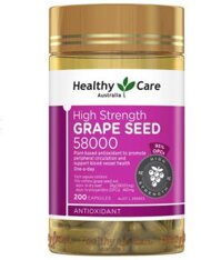 Viên uống bổ máu tinh chất hạt nho Healthy Care Grape Seed 58000 200 Viên