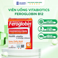 Viên Uống Bổ Máu Vitabiotics FEROGLOBIN B12 Cung Cấp Sắt - Tăng Khả Năng Tạo Máu, Nâng Cao Sức khỏe