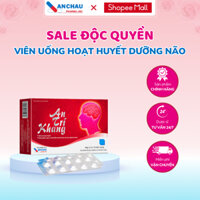 Viên uống bổ não ANCHAU PHARMA An Trí Khang hoạt huyết dưỡng não, tăng cường tuần hoàn não hộp 3 vỉ