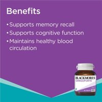 Viên uống bổ não Blackmores Ginkgo Forte Memory Support 80 viên