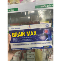 Viên uống Bổ Não BRAIN MAX hoạt huyết dưỡng não tăng cường tuần hoàn não cải thiện trí nhớ