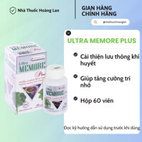 Viên Uống Bổ Não Cải Thiện Trí Nhớ ULTRA MEMORE PLUS – Tăng Tuần Hoàn Máu Não