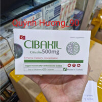Viên uống bổ não CIBAKIL với CITICOLIN 500mg hộp 60 viên tăng cường trí nhớ