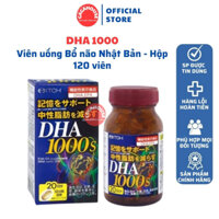 Viên uống Bổ não DHA 1000 Nhật Bản - Hộp 120 viên