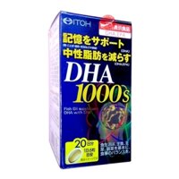 Viên uống bổ não DHA 1000mg nhật bản DHA&EPA 14mg ITOH 120 viên