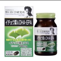 Viên uống bổ não DHA EPA Ginkgo Noguchi Nhật Bản 60 viên giúp đầu óc  minh mẫn