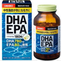 Viên uống bổ não DHA EPA ORIHIRO của Nhật Bản hộp 180 viên nhập khẩu nội địa nguyên thùng