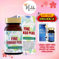 Viên uống bổ não Fine Ginkgo Plus Hoạt Huyết Dưỡng Não Nhật Bản 400 viên