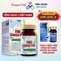 Viên Uống Bổ Não Fine Japan Ginkgo Plus Hoạt Huyết Dưỡng Não Nhật Bản 400 viên