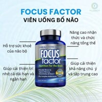 Viên Uống Bổ Não Focus Factor Nutrition For The Brain của Mỹ