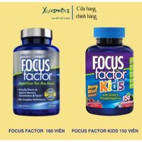Viên uống bổ não Focus Factor Nutrition for The Brain 180 viên của Mỹ