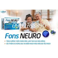 Viên uống bổ não Fons Neuro hộp 30 viên giúp tăng cường tuần hoàn não Hàng Chính Hãng Công Ty