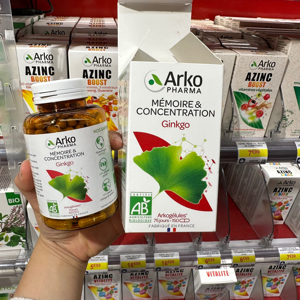 Viên uống bổ não Ginkgo Arkopharma 150 viên Pháp