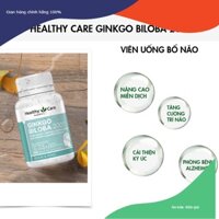 Viên uống bổ não Ginkgo Biloba Healthy Care Úc (2000mg-6000mg)