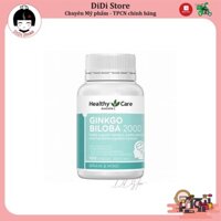 Viên Uống Bổ Não Ginkgo Biloba 2000mg Healthy Care Úc 100 Viên Ginko