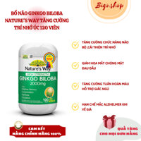 Viên uống bổ não Ginkgo Biloba Nature's Way  của  Úc tăng cường trí nhớ  120 viên