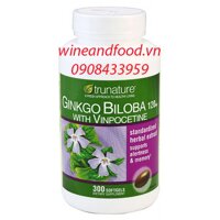 Viên uống bổ não Ginkgo Biloba Trunature 300 viên