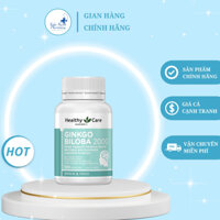 Viên Uống Bổ Não Ginkgo Biloba Healthy Care Úc 100 Viên Lưu Thông Tuần Hoàn Máu Não Cải Thiện Trí Nhớ Và Sự Tập Trung