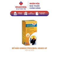 Viên uống bổ não ginkgo Provibiol Heads Up 60 viên