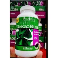 Viên uống bỏ não Ginko Biloba 120mg Trunature 340 viên của Mỹ